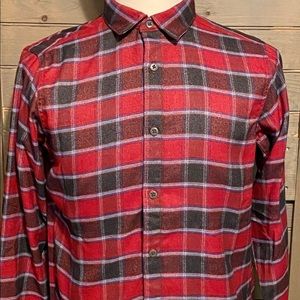 The North Face Men's Red Black & White Heavy Winter Flannel Medium (NWT)